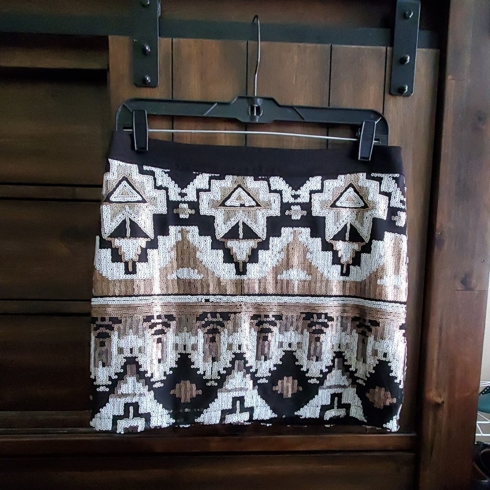 Flirty Sequins Mini Skirt